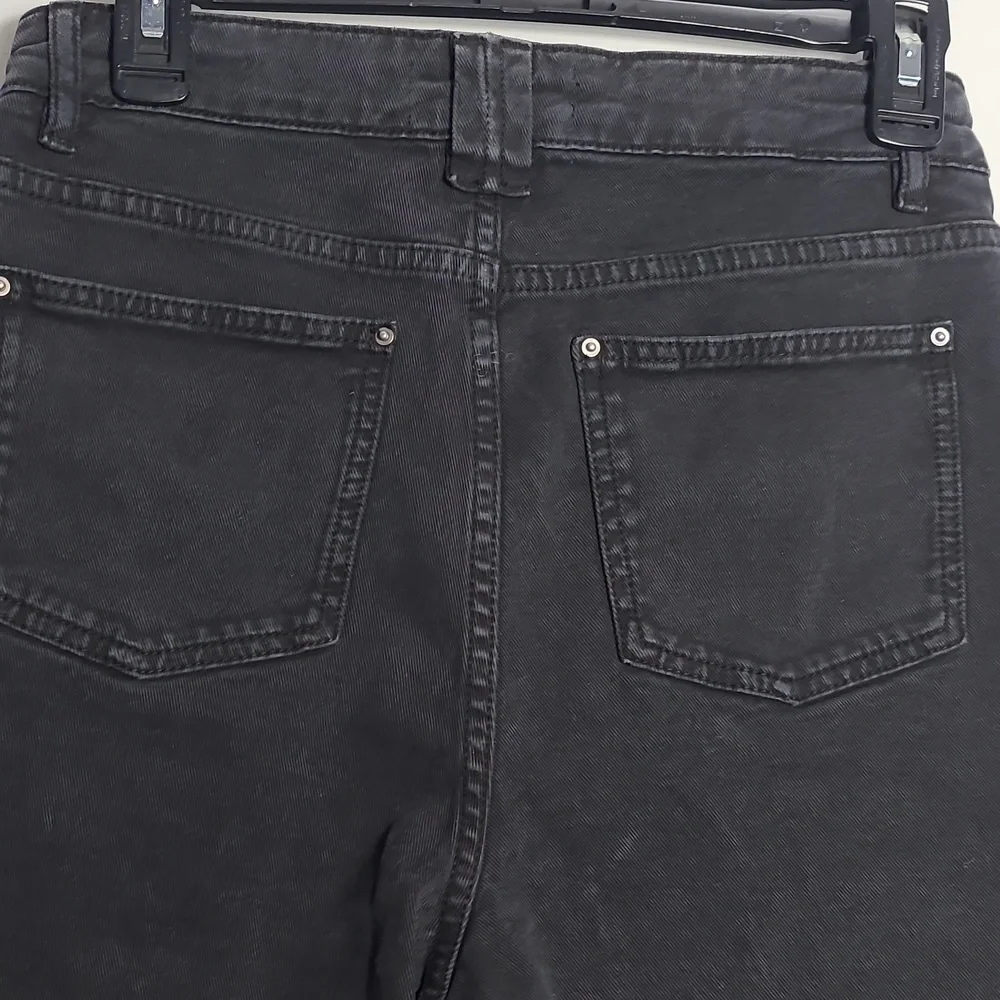 BA&SH NWT Brune Bermuda Blackstone Lady Long Shorts Demin Cotton Black Size 2
